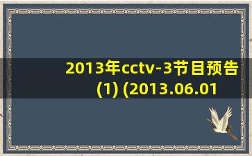 2013年cctv-3节目预告(1) (2013.06.01—2015.12.31)